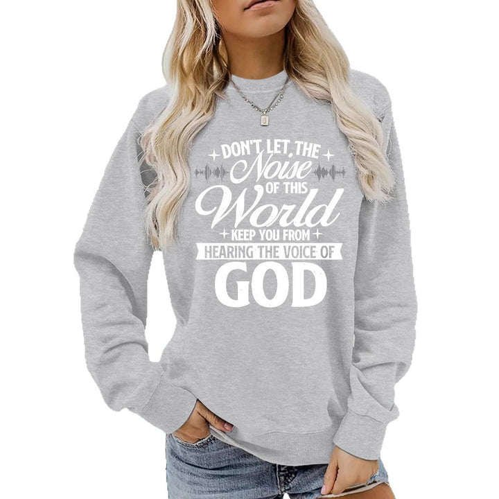 Kvinnors sweatshirt med inspirerande tryck och bekväm passform Mirla-Eva Jonsson
