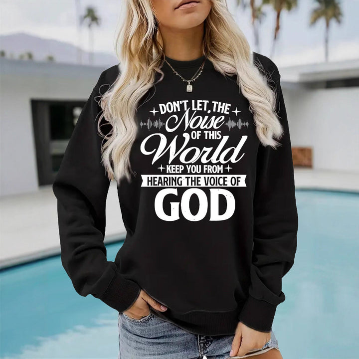 Kvinnors sweatshirt med inspirerande tryck och bekväm passform Mirla-Eva Jonsson