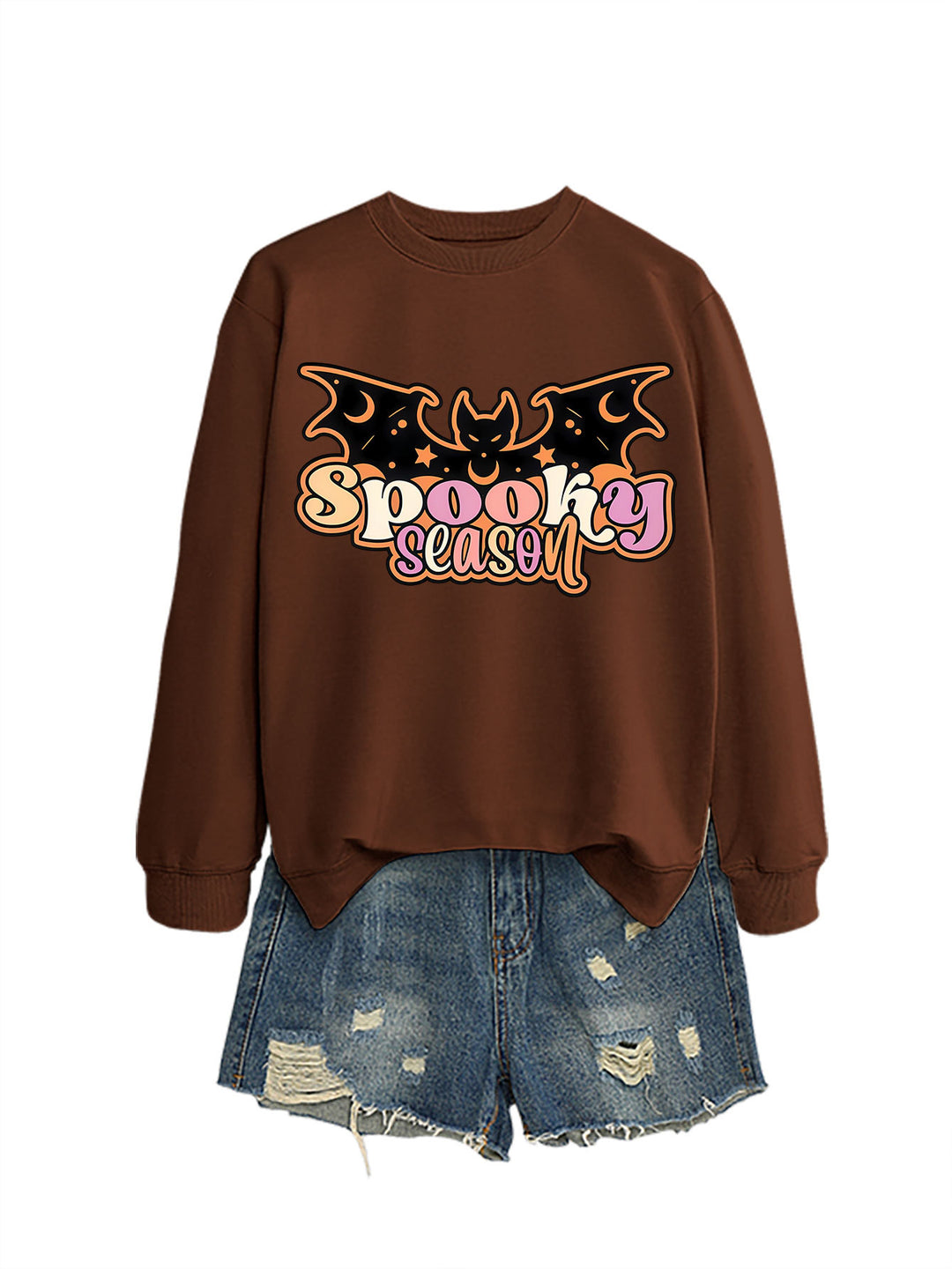 Kvinnors sweatshirt med kreativ Halloween-design Mirla-Eva Jonsson