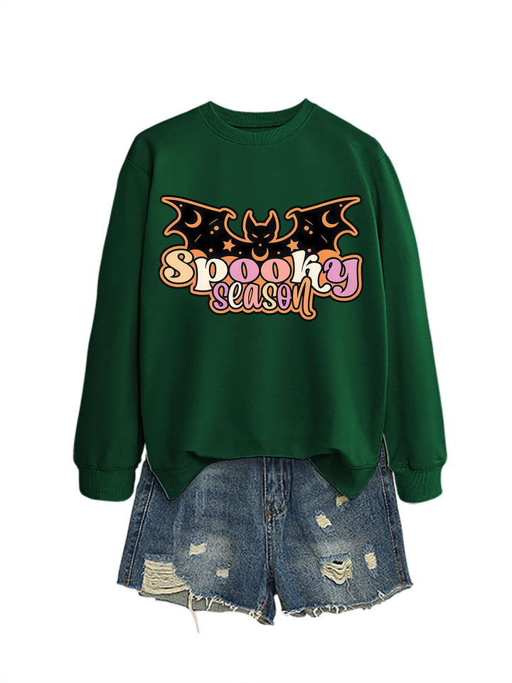 Kvinnors sweatshirt med kreativ Halloween-design Mirla-Eva Jonsson