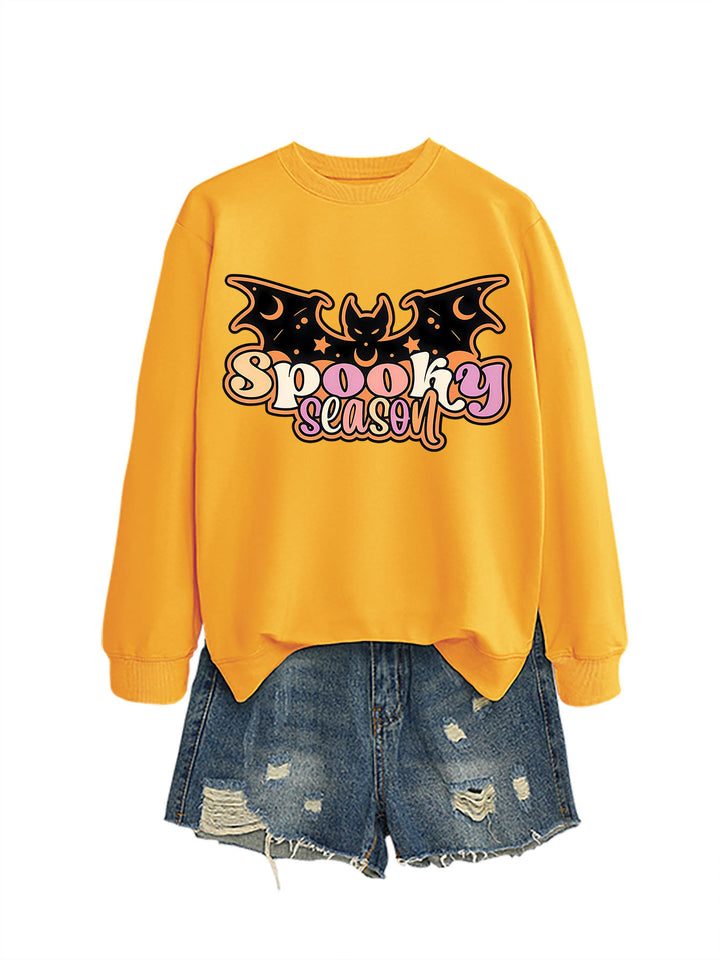 Kvinnors sweatshirt med kreativ Halloween-design Mirla-Eva Jonsson