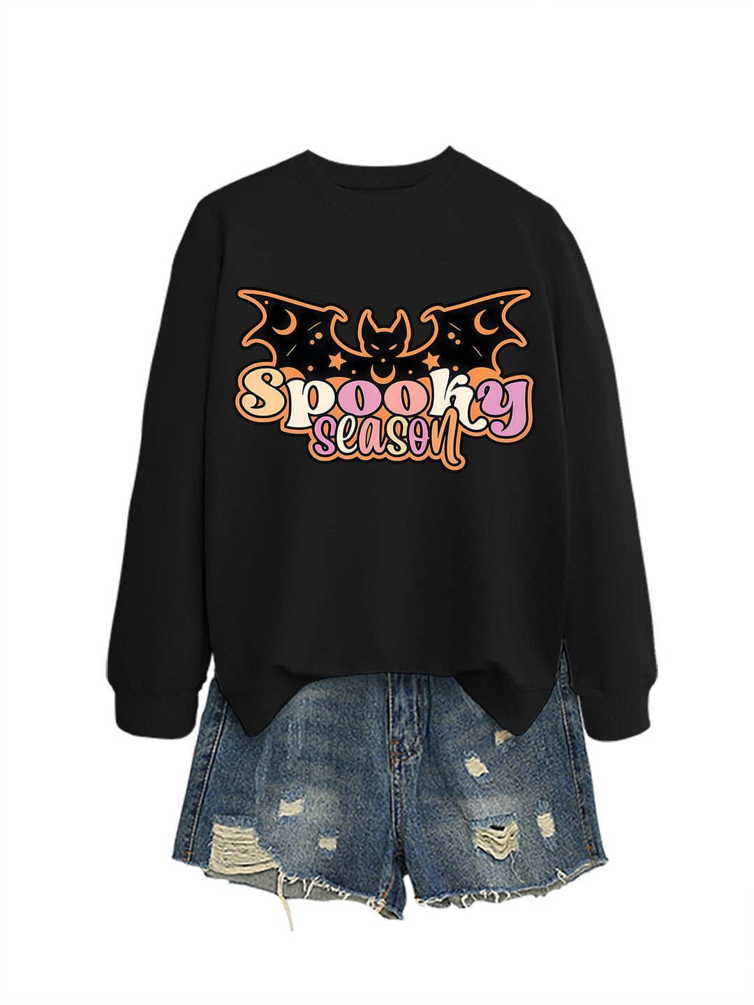 Kvinnors sweatshirt med kreativ Halloween-design Mirla-Eva Jonsson