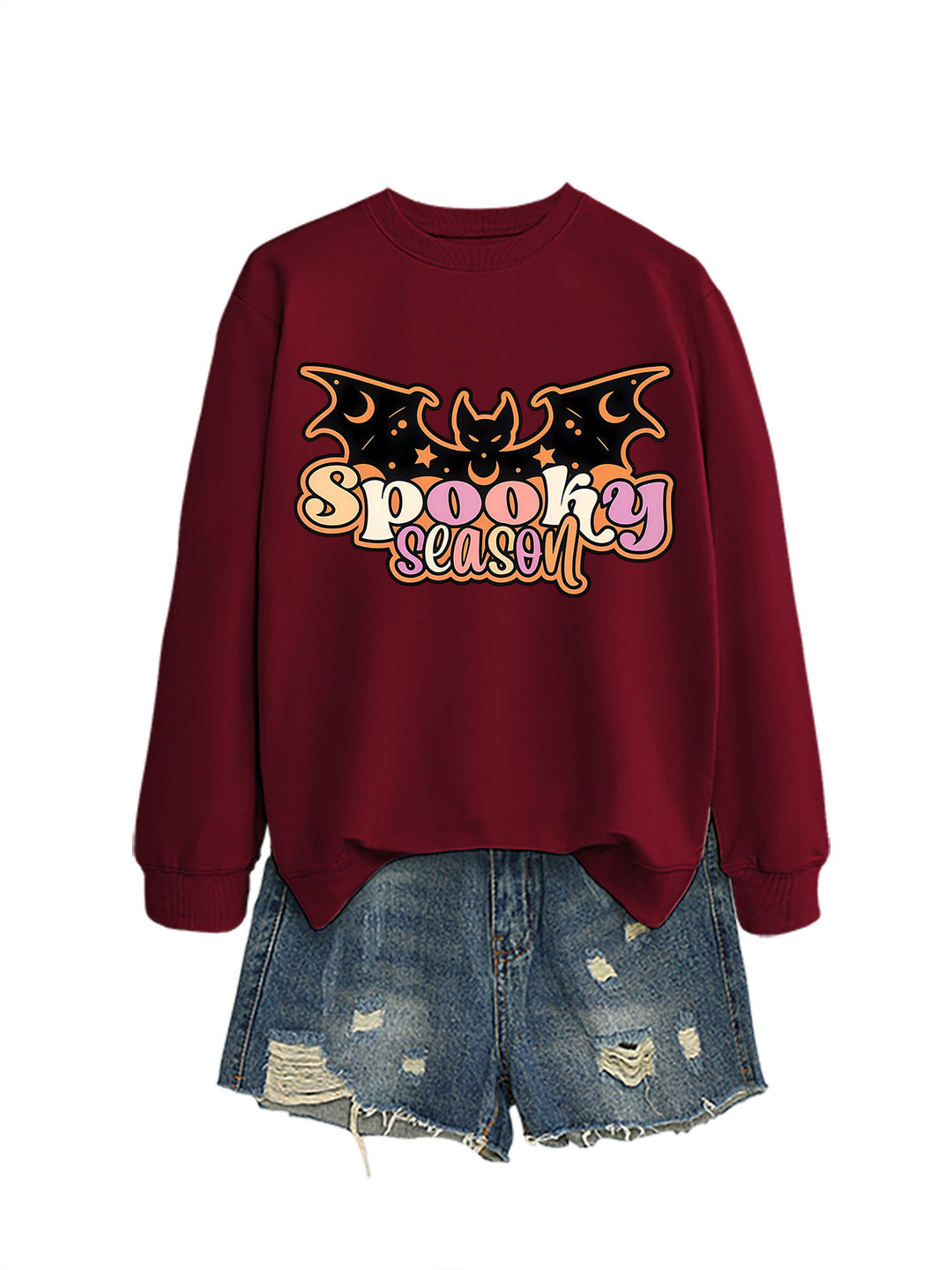 Kvinnors sweatshirt med kreativ Halloween-design Mirla-Eva Jonsson