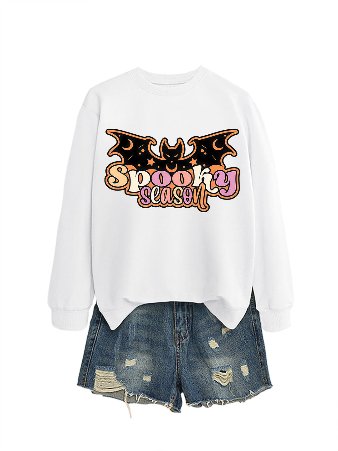 Kvinnors sweatshirt med kreativ Halloween-design Mirla-Eva Jonsson