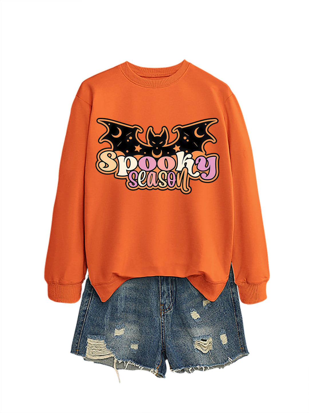 Kvinnors sweatshirt med kreativ Halloween-design Mirla-Eva Jonsson