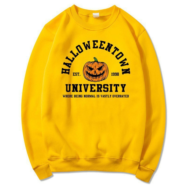Kvinnors sweatshirt med kreativ Halloween-design och bekväm passform Mirla-Eva Jonsson