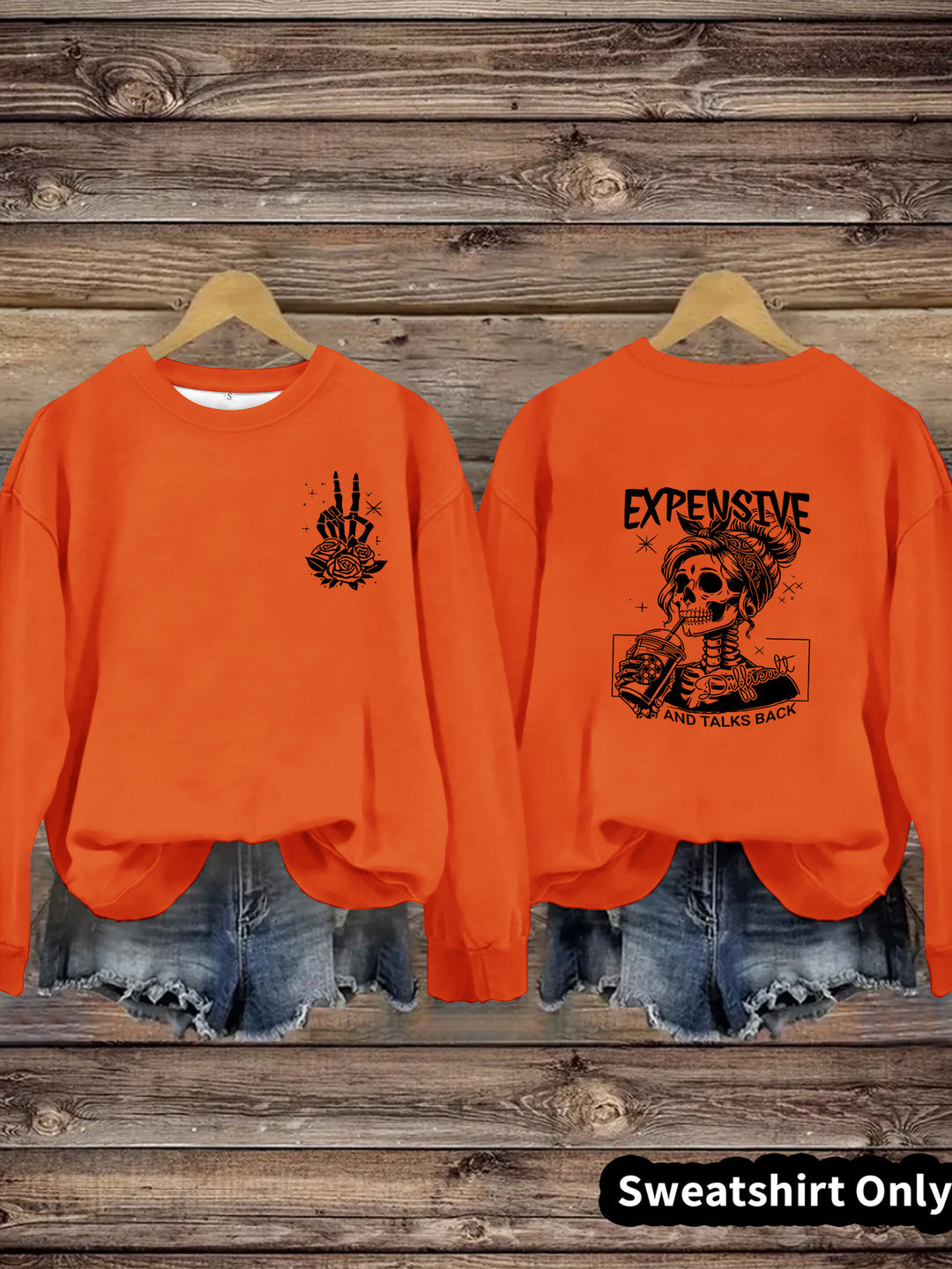 Kvinnors sweatshirt med kreativ design och avslappnad passform Mirla-Eva Jonsson