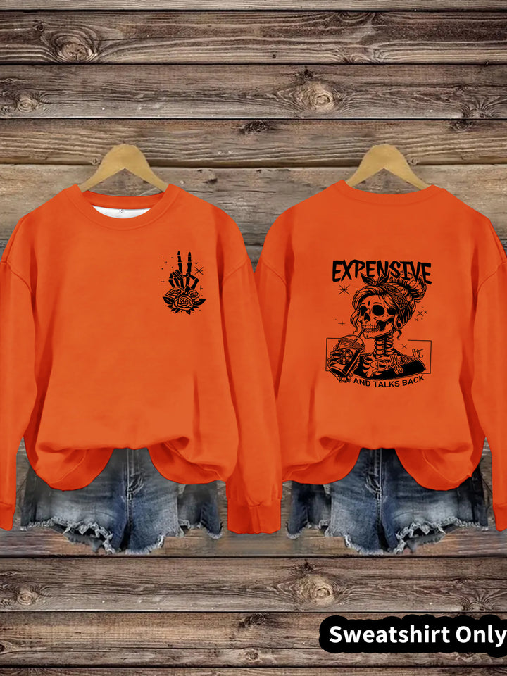 Kvinnors sweatshirt med kreativ design och avslappnad passform Mirla-Eva Jonsson