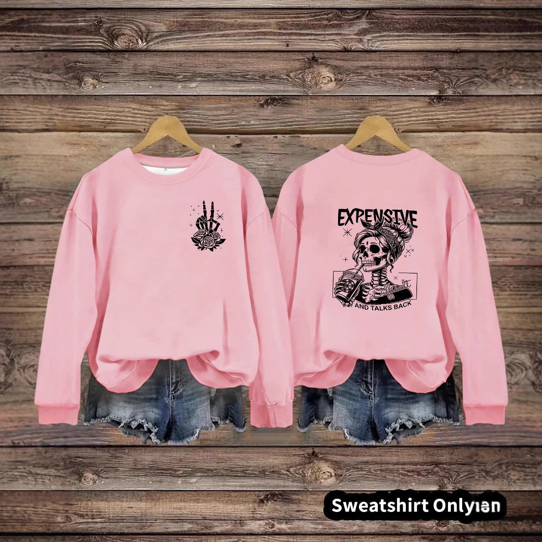 Kvinnors sweatshirt med kreativ design och avslappnad passform Mirla-Eva Jonsson