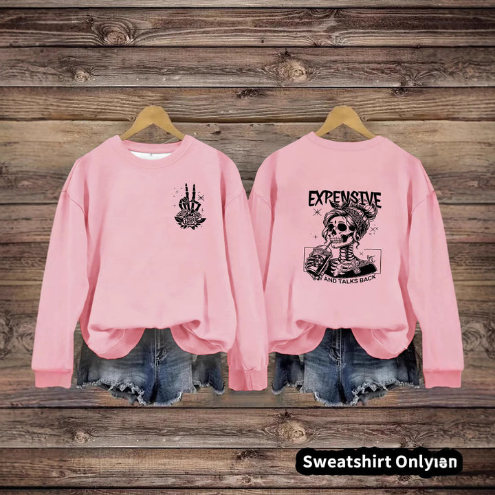 Kvinnors sweatshirt med kreativ design och avslappnad passform Mirla-Eva Jonsson