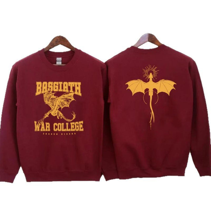Kvinnors sweatshirt med kreativ drakmotiv och unik colledesign Mirla-Eva Jonsson