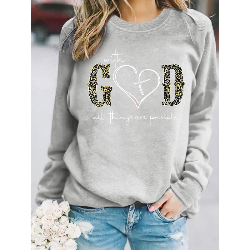 Kvinnors sweatshirt med kreativ mode-design och motiverande budskap Mirla-Eva Jonsson