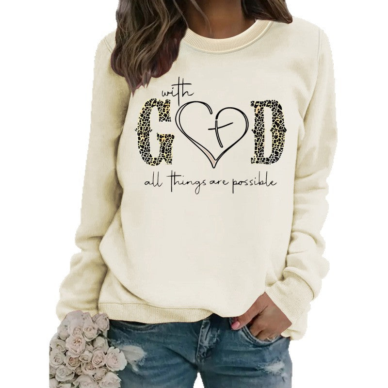 Kvinnors sweatshirt med kreativ mode-design och motiverande budskap Mirla-Eva Jonsson