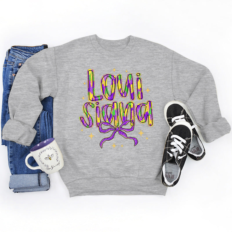Kvinnors sweatshirt med kreativ text och mjukt innerfoder Mirla-Eva Jonsson