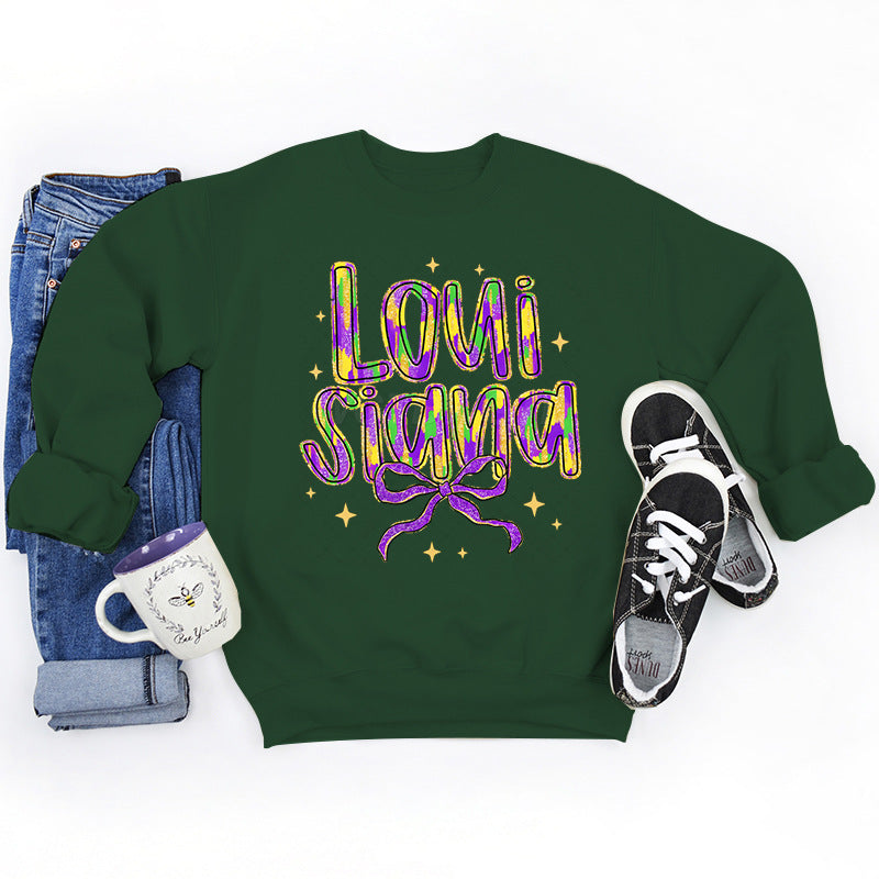 Kvinnors sweatshirt med kreativ text och mjukt innerfoder Mirla-Eva Jonsson