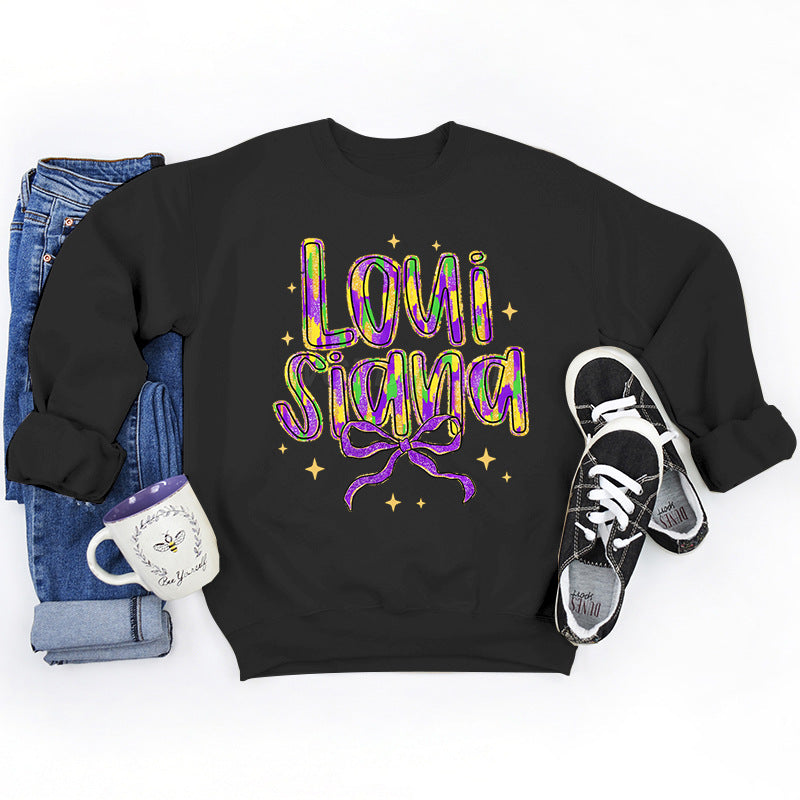 Kvinnors sweatshirt med kreativ text och mjukt innerfoder Mirla-Eva Jonsson