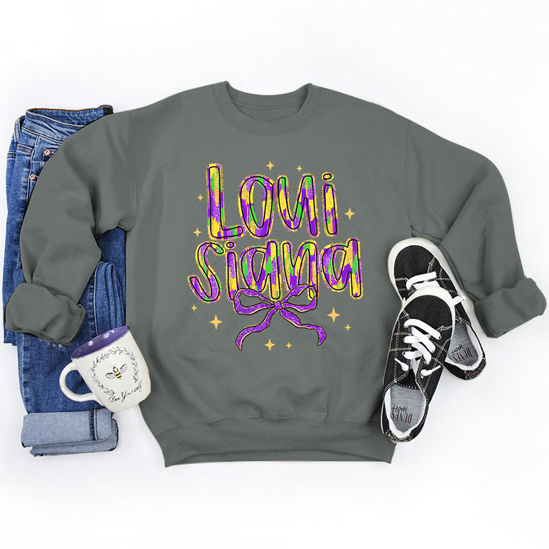 Kvinnors sweatshirt med kreativ text och mjukt innerfoder Mirla-Eva Jonsson