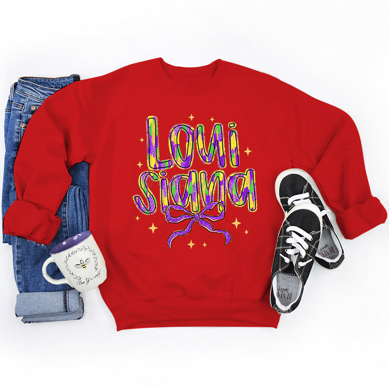 Kvinnors sweatshirt med kreativ text och mjukt innerfoder Mirla-Eva Jonsson