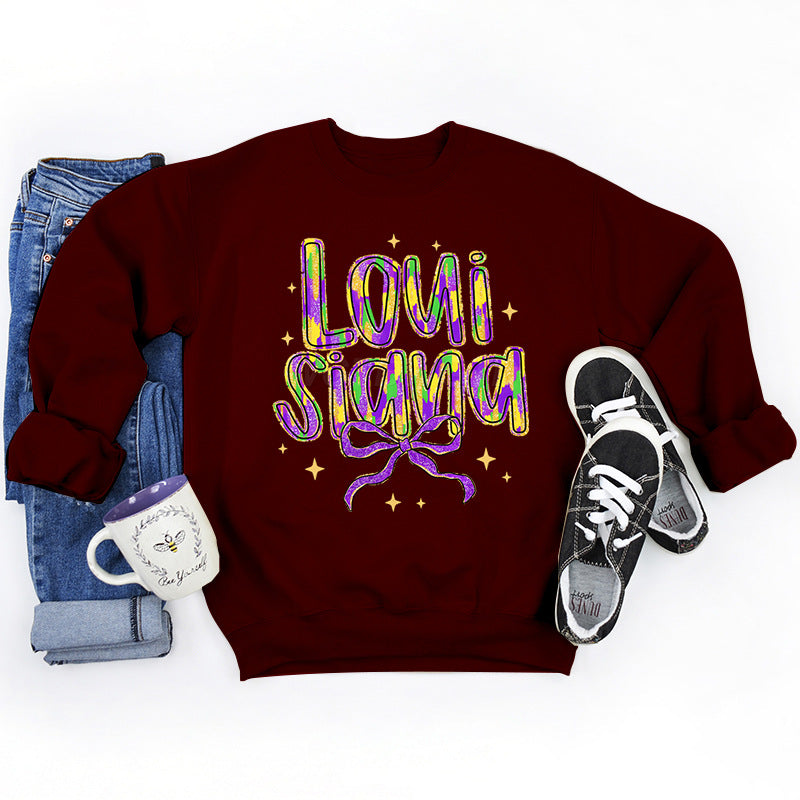 Kvinnors sweatshirt med kreativ text och mjukt innerfoder Mirla-Eva Jonsson