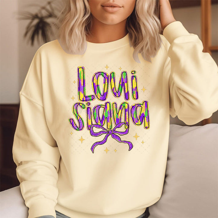 Kvinnors sweatshirt med kreativ text och mjukt innerfoder Mirla-Eva Jonsson