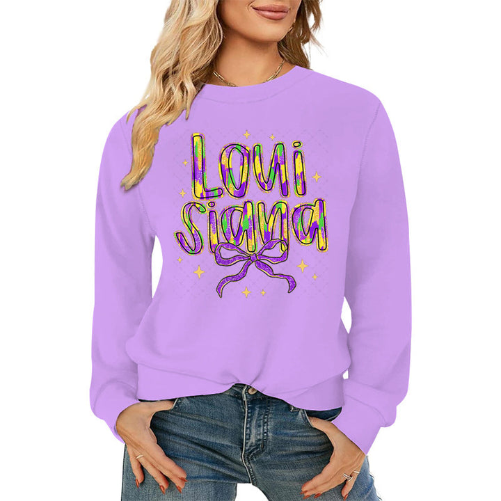 Kvinnors sweatshirt med kreativ text och mjukt innerfoder Mirla-Eva Jonsson