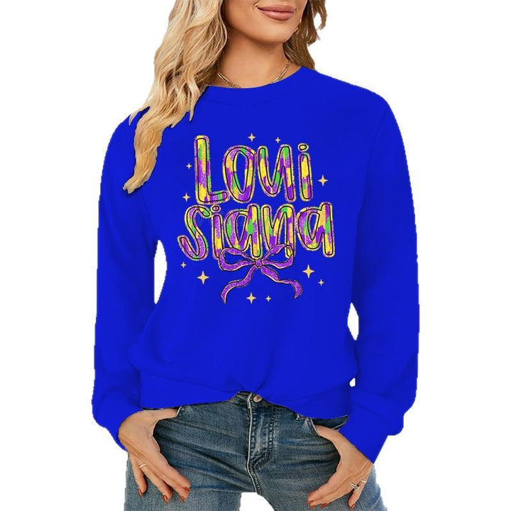 Kvinnors sweatshirt med kreativ text och mjukt innerfoder Mirla-Eva Jonsson