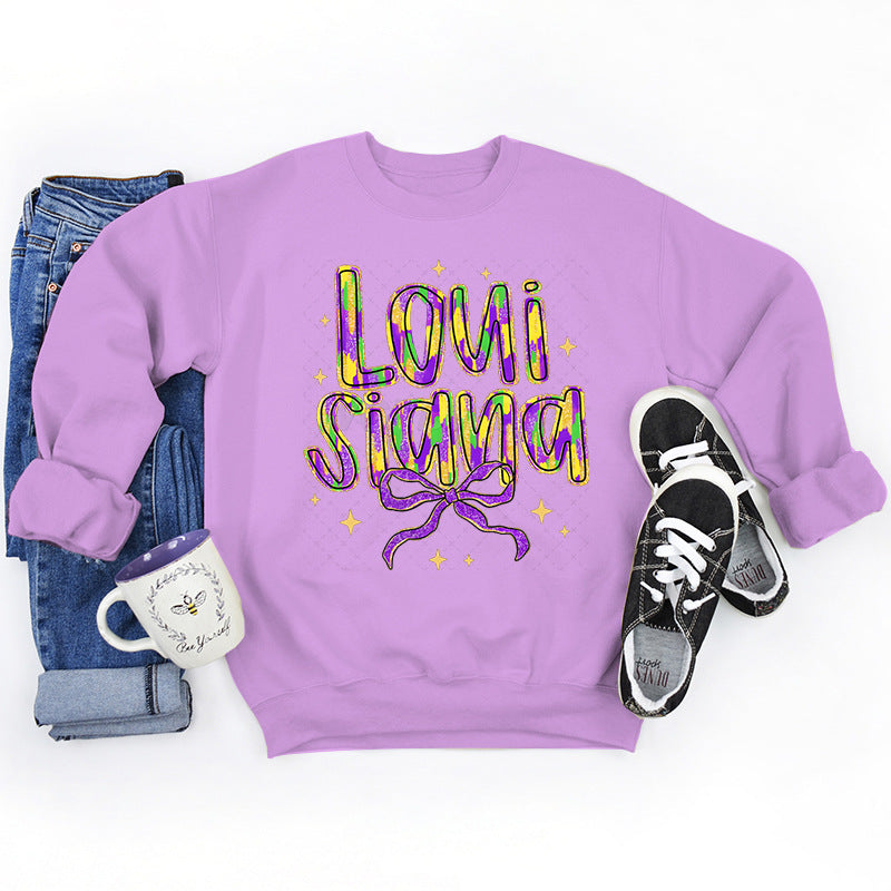 Kvinnors sweatshirt med kreativ text och mjukt innerfoder Mirla-Eva Jonsson