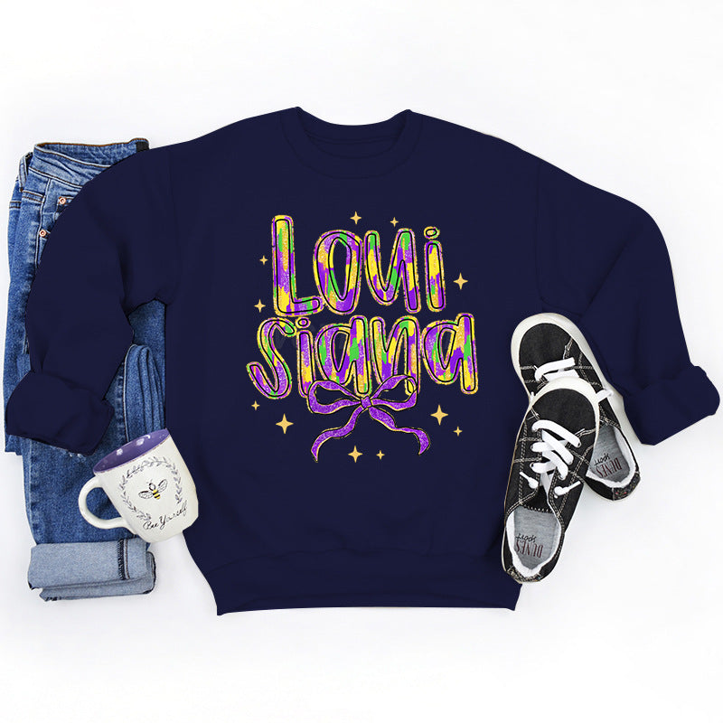 Kvinnors sweatshirt med kreativ text och mjukt innerfoder Mirla-Eva Jonsson