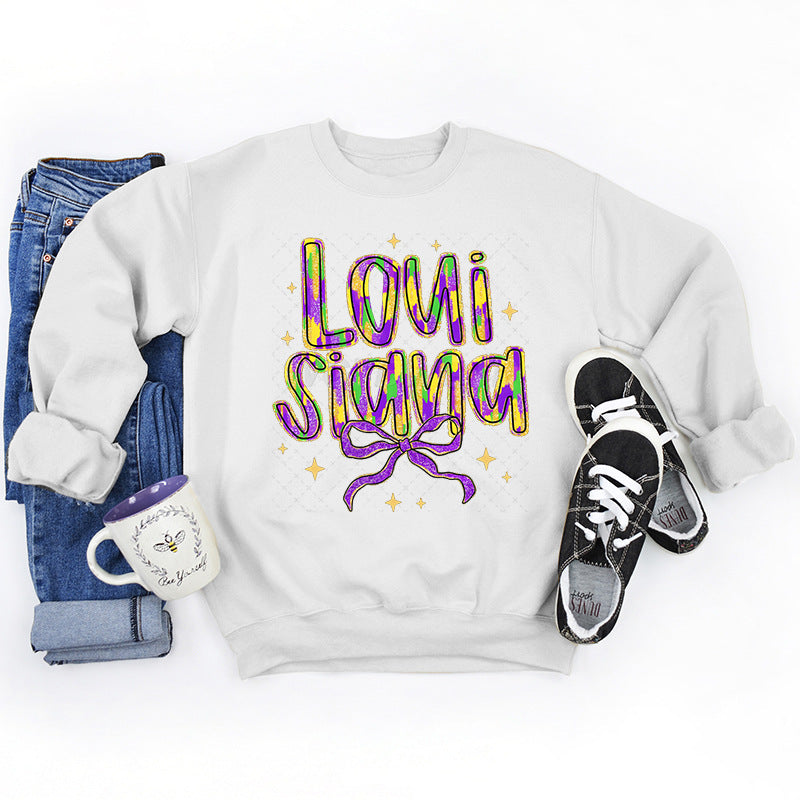 Kvinnors sweatshirt med kreativ text och mjukt innerfoder Mirla-Eva Jonsson