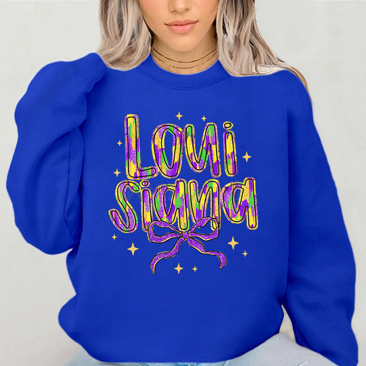 Kvinnors sweatshirt med kreativ text och mjukt innerfoder Mirla-Eva Jonsson