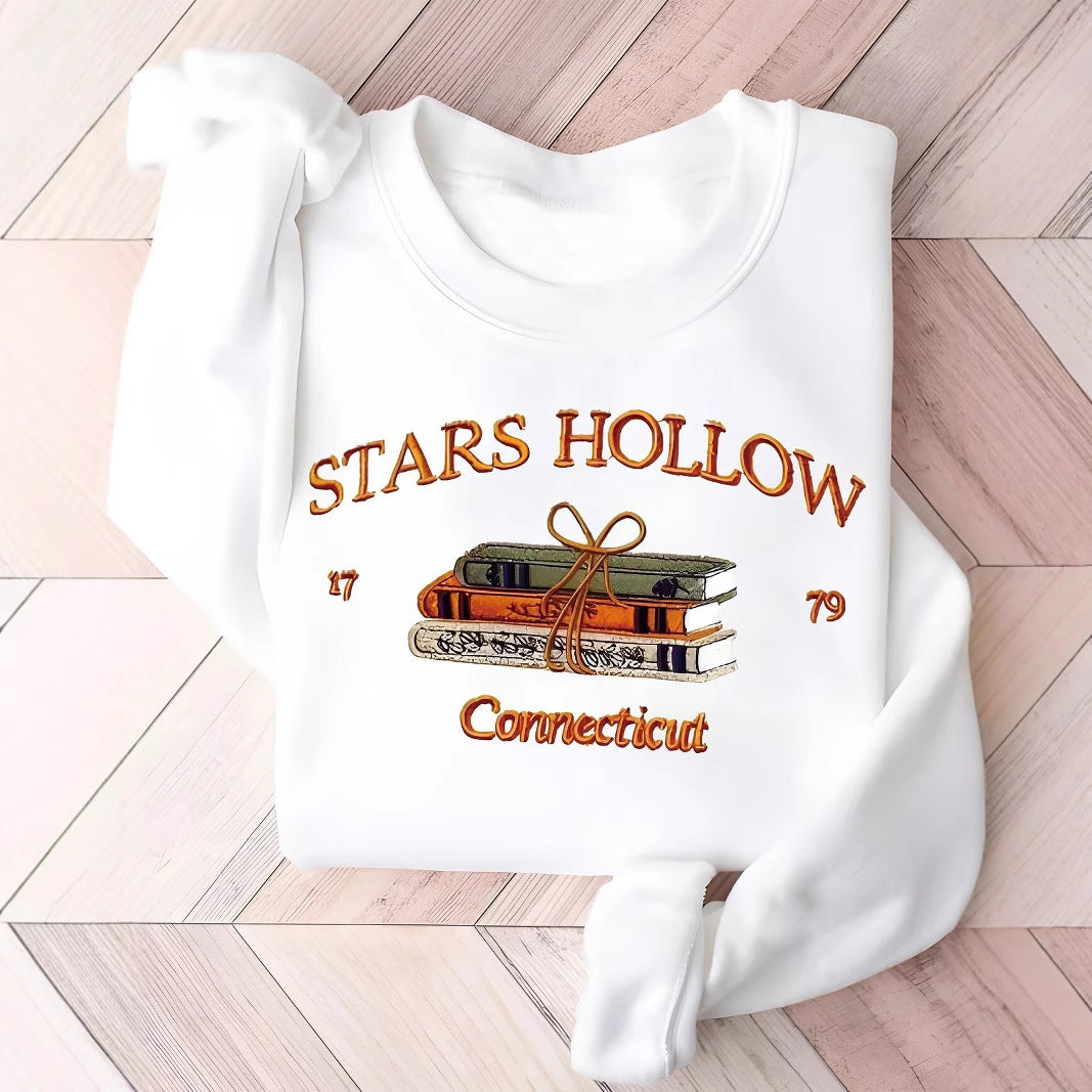 Kvinnors sweatshirt med kreativt Stars Hollow-motiv Mirla-Eva Jonsson