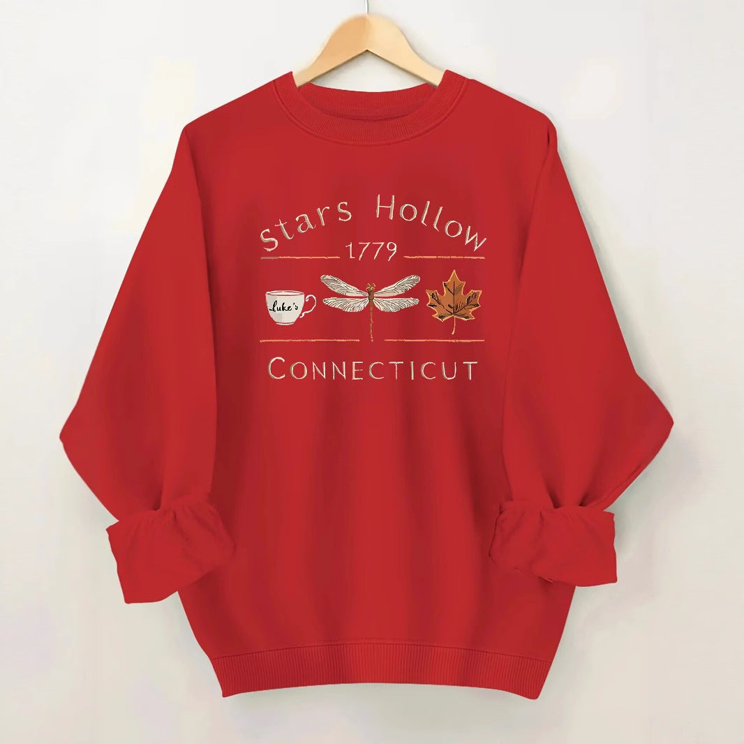 Kvinnors sweatshirt med kreativt Stars Hollow-motiv Mirla-Eva Jonsson