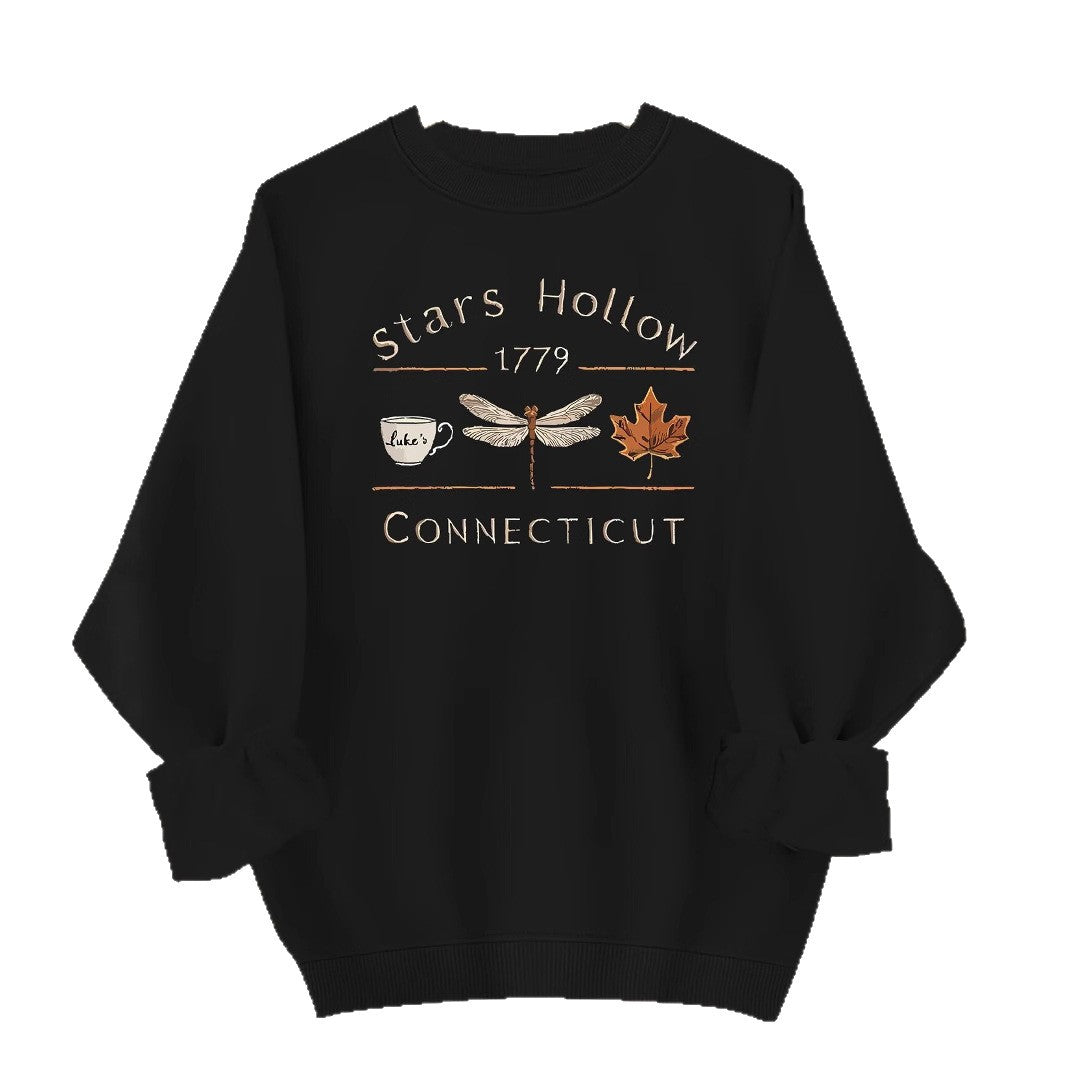Kvinnors sweatshirt med kreativt Stars Hollow-motiv Mirla-Eva Jonsson