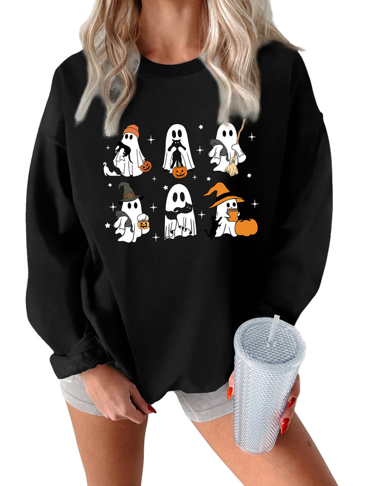 Kvinnors sweatshirt med kreativt skräckmotiv Mirla-Eva Jonsson