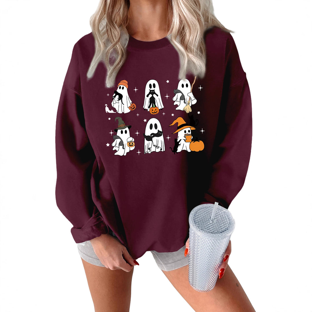 Kvinnors sweatshirt med kreativt skräckmotiv Mirla-Eva Jonsson