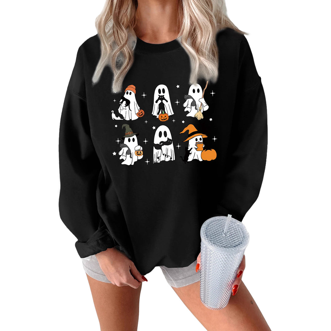 Kvinnors sweatshirt med kreativt skräckmotiv Mirla-Eva Jonsson