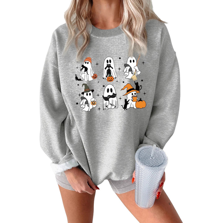 Kvinnors sweatshirt med kreativt skräckmotiv Mirla-Eva Jonsson