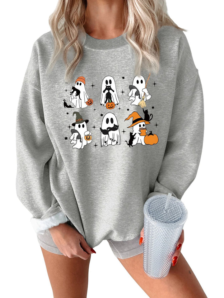 Kvinnors sweatshirt med kreativt skräckmotiv Mirla-Eva Jonsson