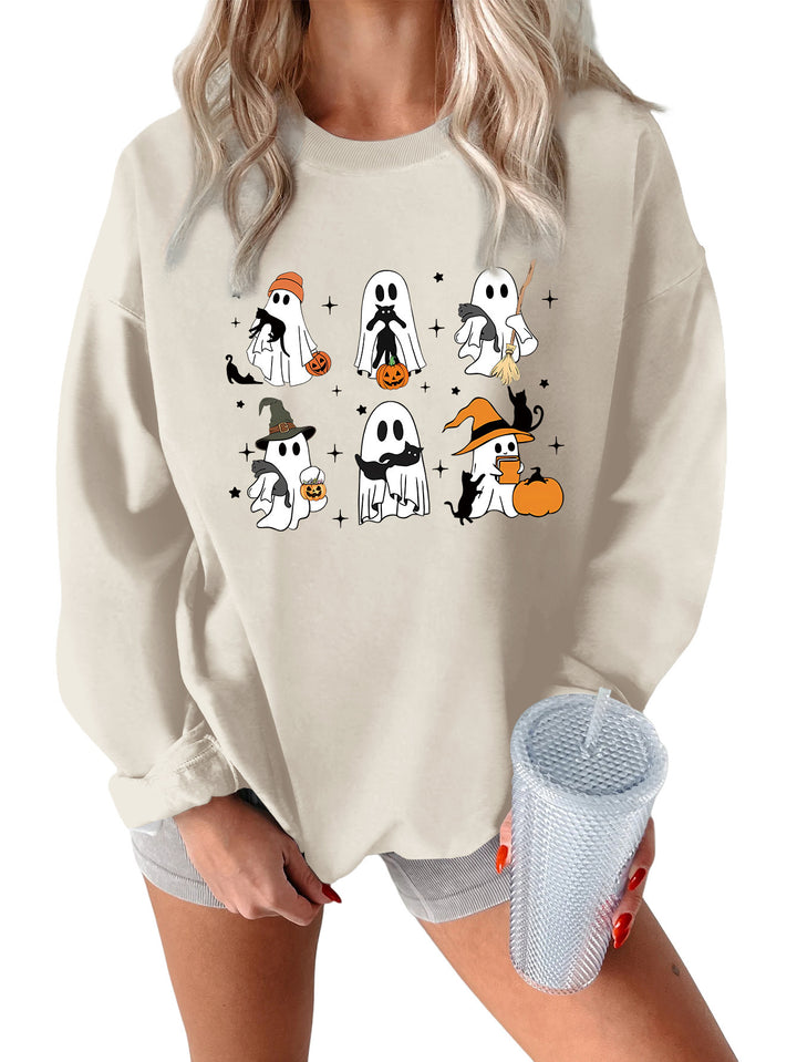 Kvinnors sweatshirt med kreativt skräckmotiv Mirla-Eva Jonsson