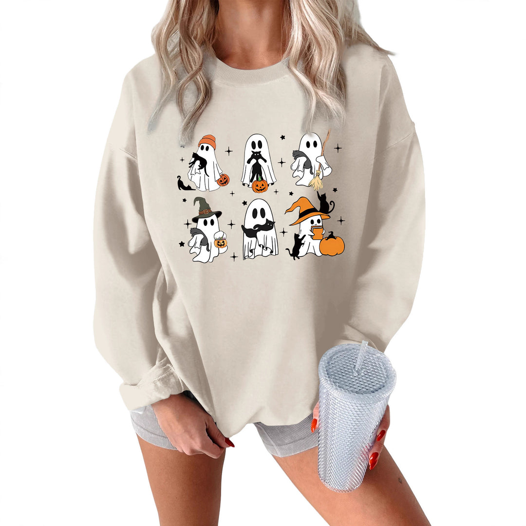 Kvinnors sweatshirt med kreativt skräckmotiv Mirla-Eva Jonsson