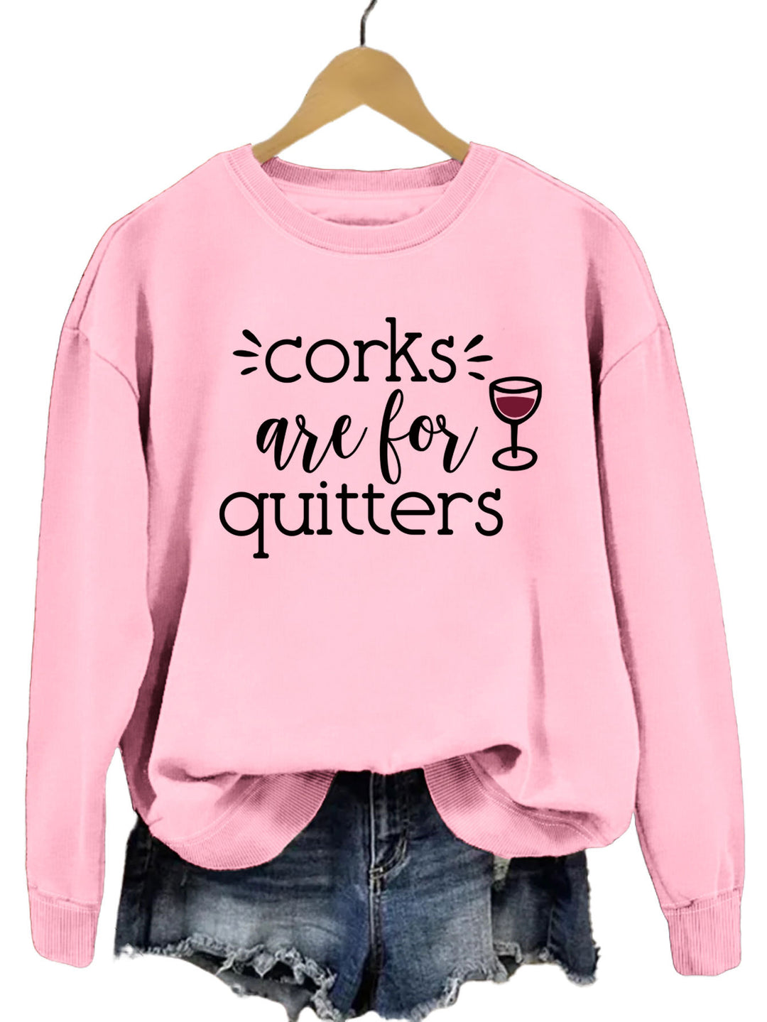 Kvinnors sweatshirt med kreativt slogan och avslappnad passform Mirla-Eva Jonsson
