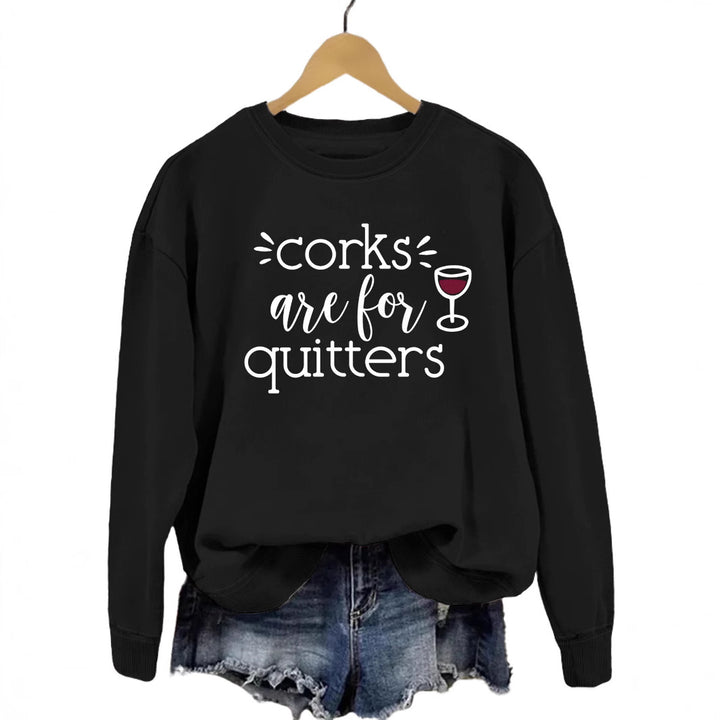 Kvinnors sweatshirt med kreativt slogan och avslappnad passform Mirla-Eva Jonsson