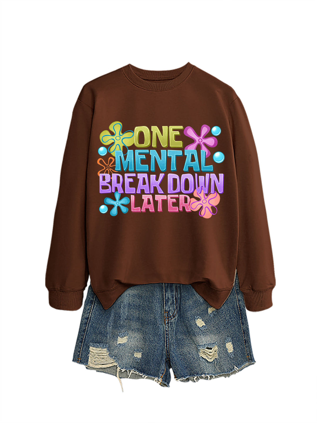 Kvinnors sweatshirt med kreativt tryck Mirla-Eva Jonsson