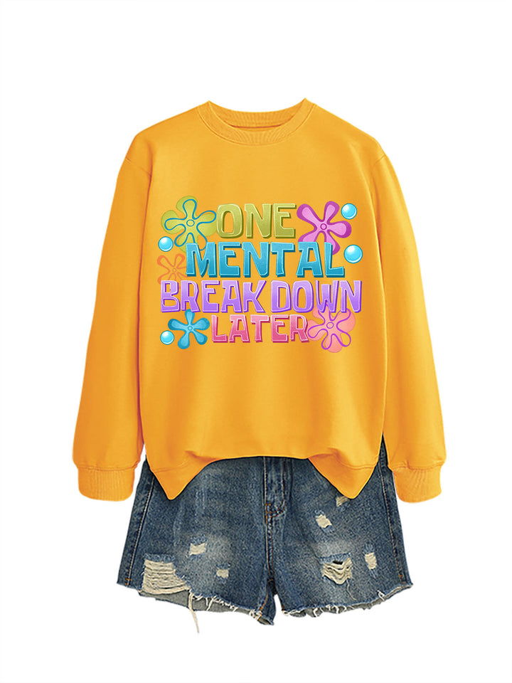Kvinnors sweatshirt med kreativt tryck Mirla-Eva Jonsson