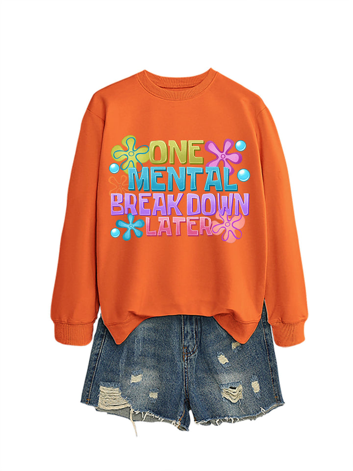 Kvinnors sweatshirt med kreativt tryck Mirla-Eva Jonsson