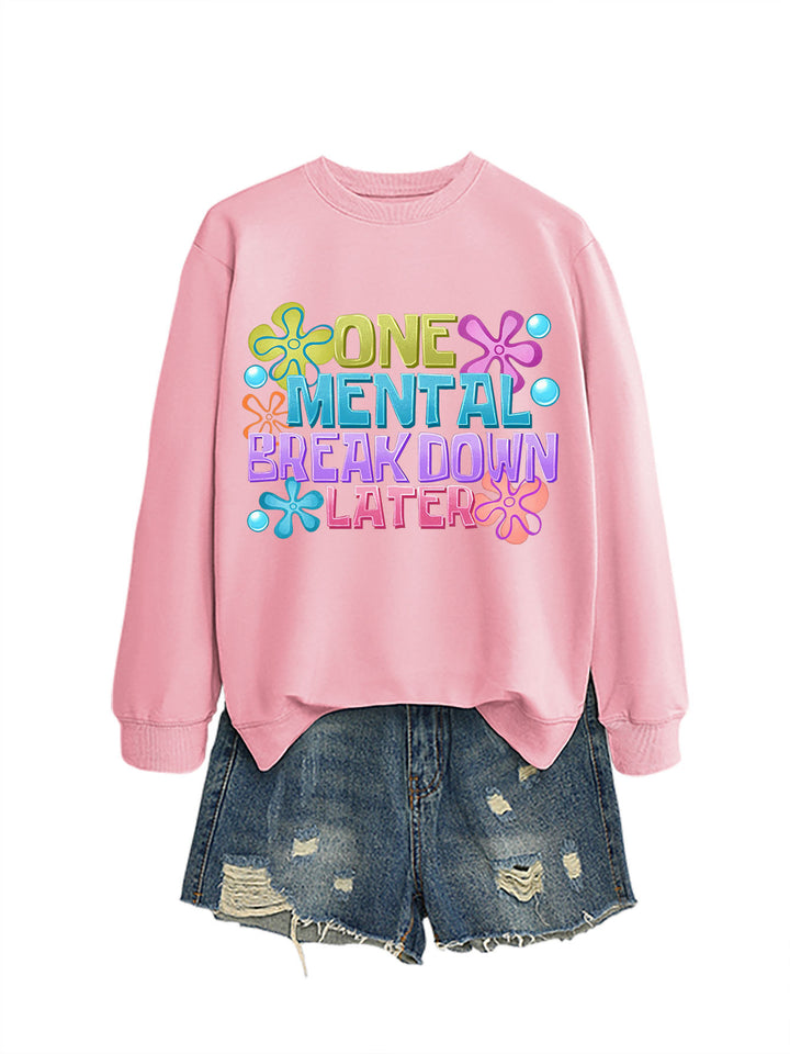 Kvinnors sweatshirt med kreativt tryck Mirla-Eva Jonsson