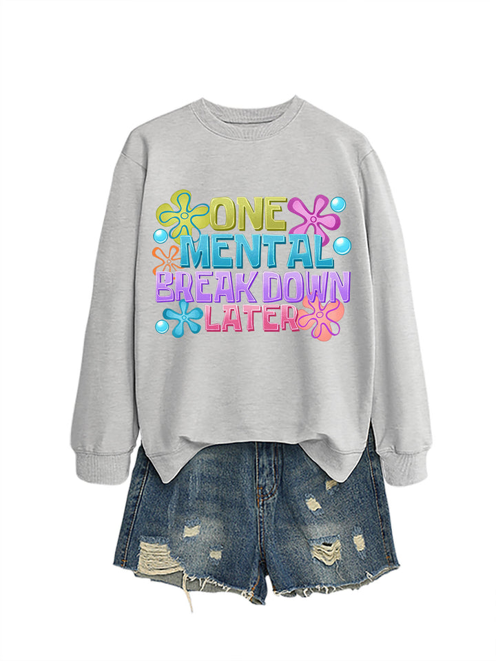Kvinnors sweatshirt med kreativt tryck Mirla-Eva Jonsson