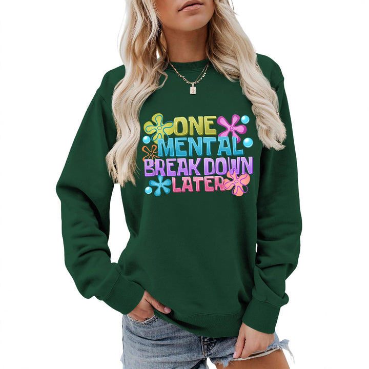 Kvinnors sweatshirt med kreativt tryck Mirla-Eva Jonsson
