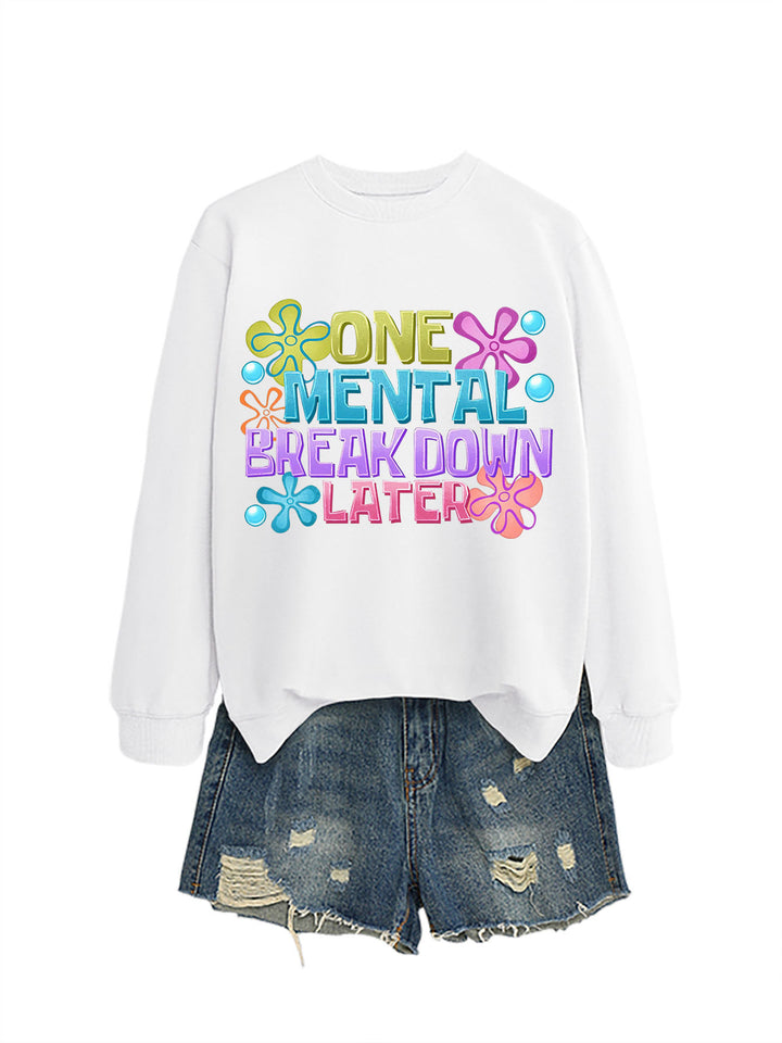 Kvinnors sweatshirt med kreativt tryck Mirla-Eva Jonsson