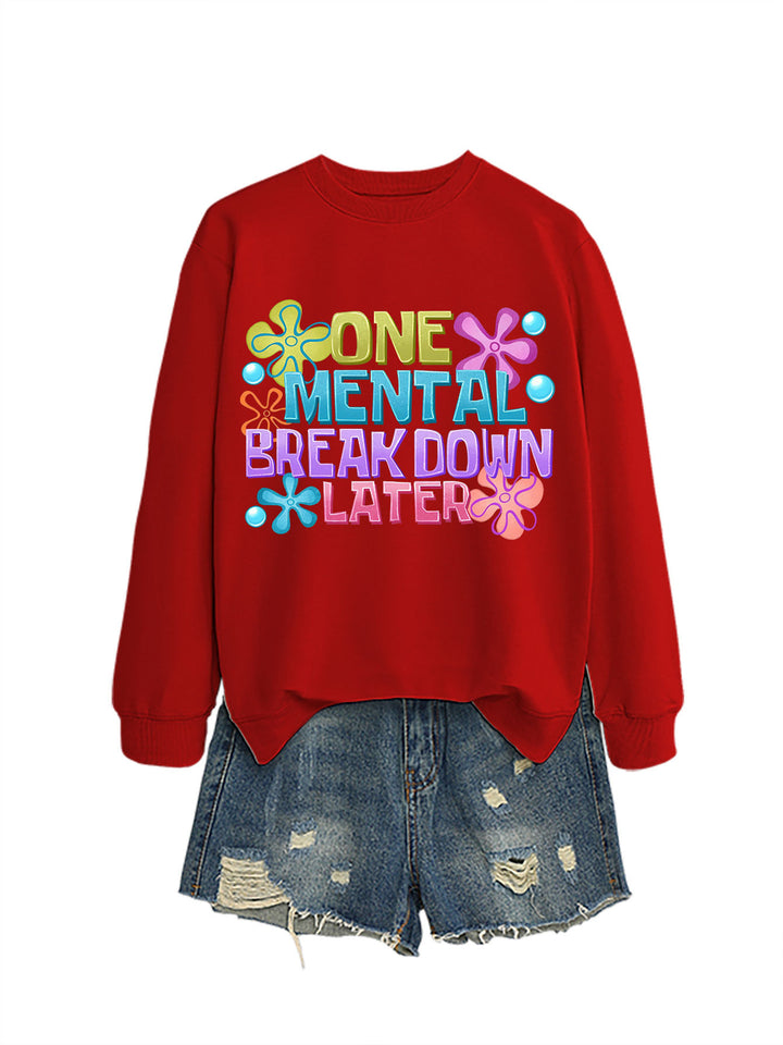 Kvinnors sweatshirt med kreativt tryck Mirla-Eva Jonsson